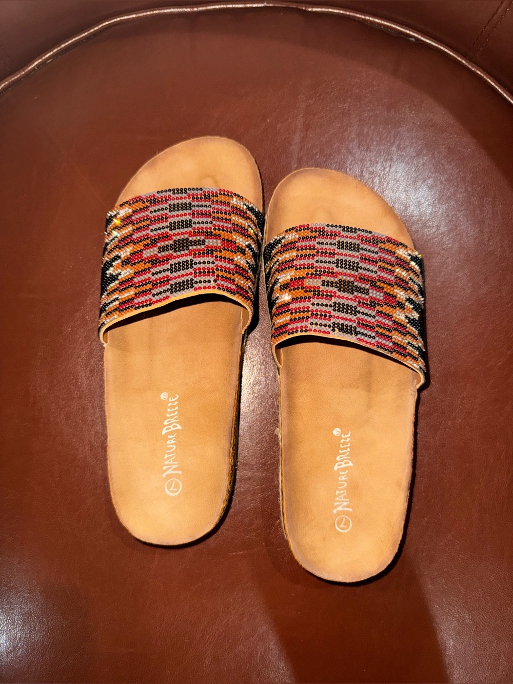 Nature Breeze Beaded Sandals Size 7 Great Condition